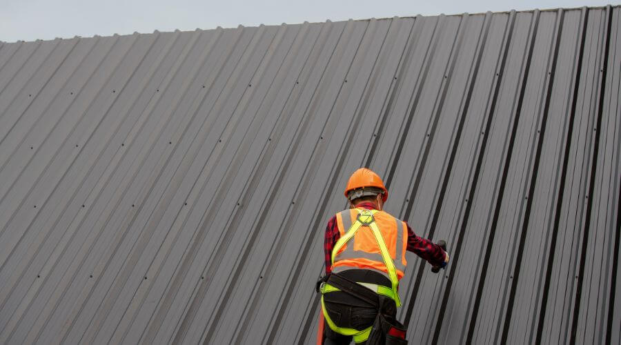 Professional metal roof installation services in Bellville, GA